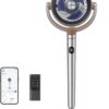 Dreo Standing Fan, 120°+120°Omni-directional Oscillating Fan For Bedroom, 80 ft Circulator With Remote, DC Motor Quiet Pedestal Fans, Adjustable Height, 8 Speeds, 3 Modes, 8H Timer, Home, PolyFan 502