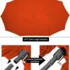 15ft Patio Umbrella with Solar Lights, Large Double Umbrella Outdoor, Rectangle 180''x106'' Umbrellas with 156 PCS LED Lights and Crank Handle for Backyard Deck Pool Shade in Black(1.9" Pole)