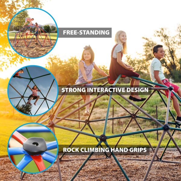 Lifetime Children's Outdoor 5 ft. H x 10 ft. W Dome Climber, Green and Brown (90136)