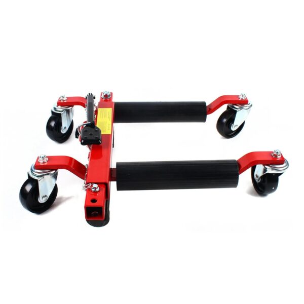 96dbb480de7342c48157a12a74fc4a96 1500lb HYDRAULIC Positioning Car Wheel Dolly Jack Lift Auto Vehicle Moving Hoist