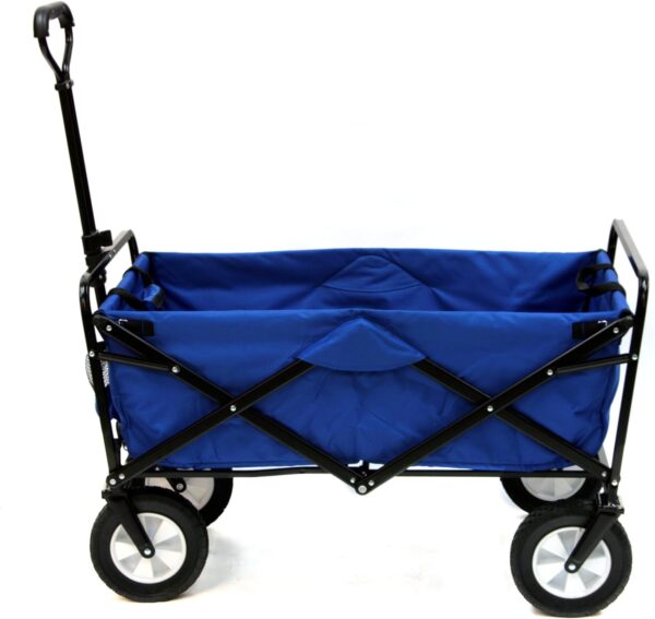 9710aad00833458daa462e17e78485bb Outdoor Utility Wagon, Solid Blue & Coleman Cooler Four-Person Portable Camping Chair, Blue
