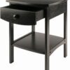 Lounge tables, antique walnut and Claire wood decorative tables