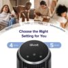 LEVOIT Tower Fan for Bedroom, Standing Fan that Blows Cold Air for Home, 28dB Quiet for Sleep, Remote, 90° Oscillation, 12H Timer, 25ft/s Velocity, 5 Speeds, 4 Modes, Bladeless 36 inch, White