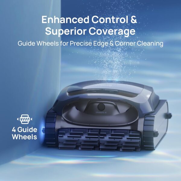 980d7d989668418bb8d97120adfe80b3 Beatbot AquaSense 2 Cordless Robotic Pool Vacuum Cleaner, Smart Surface Parking, Double-Pass Waterline Scrubbing, Cleans Floor, Walls, and Waterline, Above & In-Ground Pools up to 3,230 sq.ft - Blue