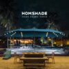 Double Sided Patio Umbrellas - 15ft Solar Lights LED Lighted Outdoor Extra Large Market Table Umbrella with Base Included, Oversized Umbrella for Deck, Pool, Backyard (Beige)