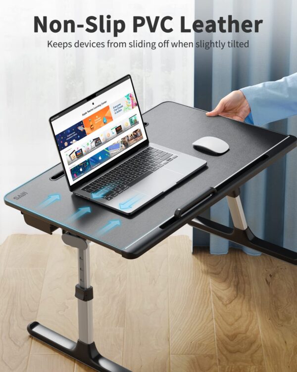 983d79f626264a9db849d16baca3b345 SAIJI X-Large Adjustable Laptop Table with Storage Drawer