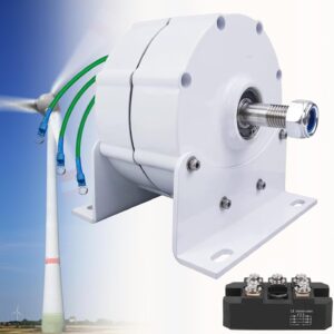 12000W Low RPM Permanent Magnet Generator 12V 24V 48V 120V 220V, Free Energy Gearless Permanent Magnet Generator Motor DIY for Wind Turbine Water Turbine,12V