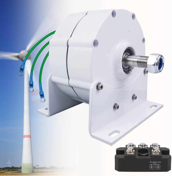 9854a3f5de3c4d1eb995cefe66a84c74 12000W Low RPM Permanent Magnet Generator 12V 24V 48V 120V 220V, Free Energy Gearless Permanent Magnet Generator Motor DIY for Wind Turbine Water Turbine,12V