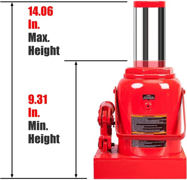 985eb4cb66674034abed7162a383e0a8 BIG RED 50 Ton Low Profile Hydraulic Bottle Jack – Welded Construction for Automotive & Heavy Lifting