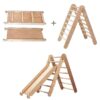 Toddler Indoor Play Equipment 2in1: Foldable Triangle Ladder and Slide/Climbing Board - Montessori Playground for Kids and Babies