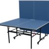 JOOLA Inside Professional MDF Indoor Ping Pong Table with Quick Clamp Table Tennis Net and Post Set - 10 Minute Easy Assembly - Tournament Quality - Foldable with Single Player Playback Mode