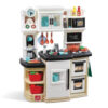 Step2 Great Gourmet Tan and White Plastic Kid Kitchen Playset includes 35 Piece Toy Kitchen Playset
