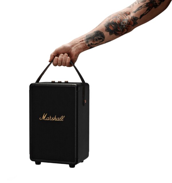 Marshall - Tufton Portable Bluetooth Speaker - Black/Brass