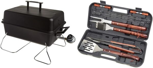 99f4ea9a0ac4467ba91ecc9876a61dec Portable Convective 1-Burner Stainless Steel Propane Gas Grill - 465133010