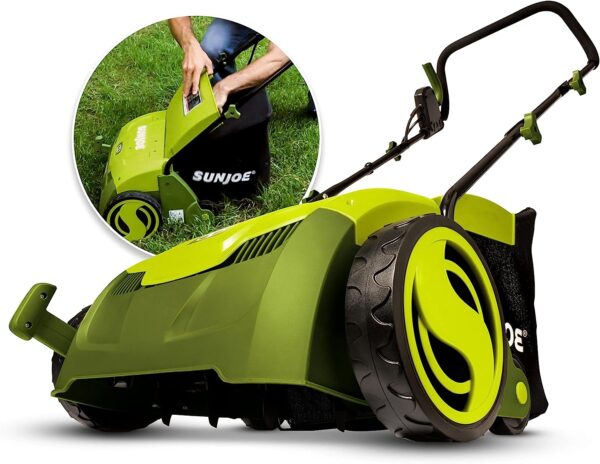 9ad17ba2980044389e000f82a2039045 Sun Joe 12-Amp 13-Inch Electric Dethatcher and Scarifier w/Removeable 8-Gallon Collection Bag