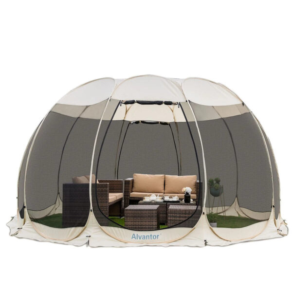 9bde4ee7a2c24d6081d5f214d2c896ab Alvantor 15' x 15' Screen House, Beige