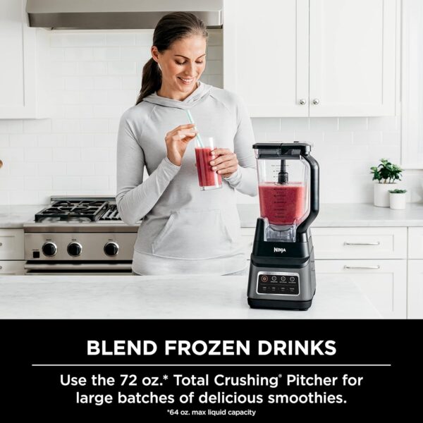 9be23c76bc8c44efa341fdfabe7e135d BN801 Professional Plus Kitchen System, 1400 WP, 5 Functions for Smoothies, Chopping, Dough & More with Auto IQ, 72-oz.* Blender Pitcher, 64-oz. Processor Bowl, (2) 24-oz. To-Go Cups, Grey