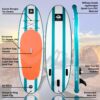 Roc Inflatable Stand Up Paddle Boards with Premium SUP Paddle Board Accessories, Wide Stable Design, Non-Slip Comfort Deck for Youth & Adults