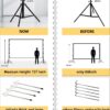 150 inch Large Indoor Movie Projection Screen