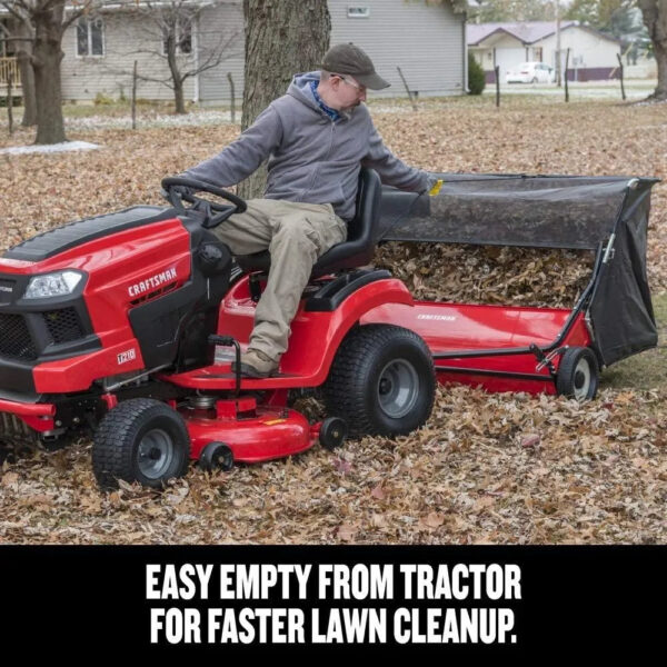 9cd1528005d74a80856fa46022d7ec2a CMXGZBF7124546 52 Tow Lawn Sweeper, Black