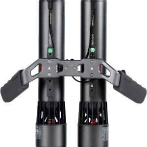 Twin Engine Handle Bracket+ Underwater Scooter 2 Packs with 2 handgrips, 2 Arm Mount Kits, 2 Accessories Mount Rings