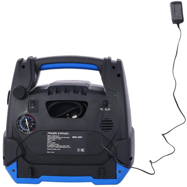 9d9ffaeefedc46f49ed5af61e2cb6879 Rechargeable Jump Starter 1800 Amp Battery Jump Starter With Air Compressor Car Tire Inflator For Gas Diesel Vehicles