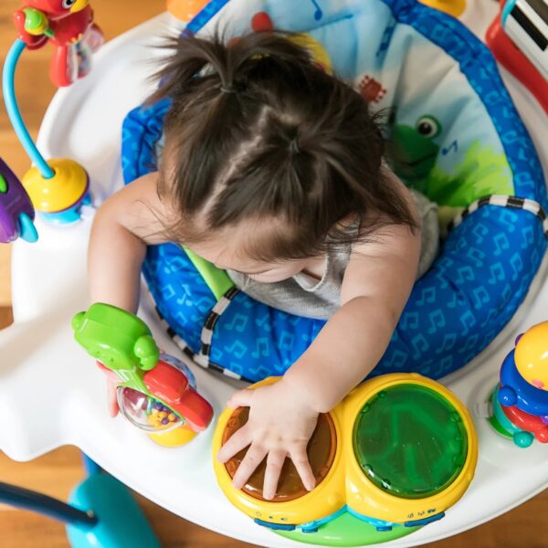 Baby Einstein Neighborhood Symphony Activity Infant Jumper with Take-Along Drum Set, Unisex