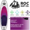 Roc Inflatable Stand Up Paddle Boards 10 ft 6 in with Premium SUP Paddle Board Accessories, Wide Stable Design, Non-Slip Comfort Deck for Youth & Adults
