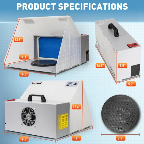 9ea542b2a5a34175a8edeaa59fc45ec4 Autolock Spray Booth Kit with LED Lights & Filter System for Models, Crafts & More