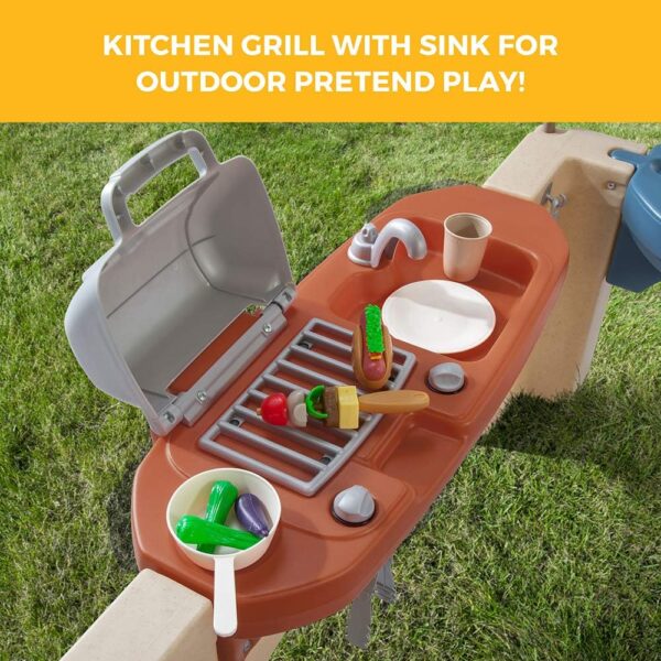 9ebb1cc6eb634fc0a8979948f9168bd0 All-round play patio with canopy, kids indoor and outdoor kitchen play set