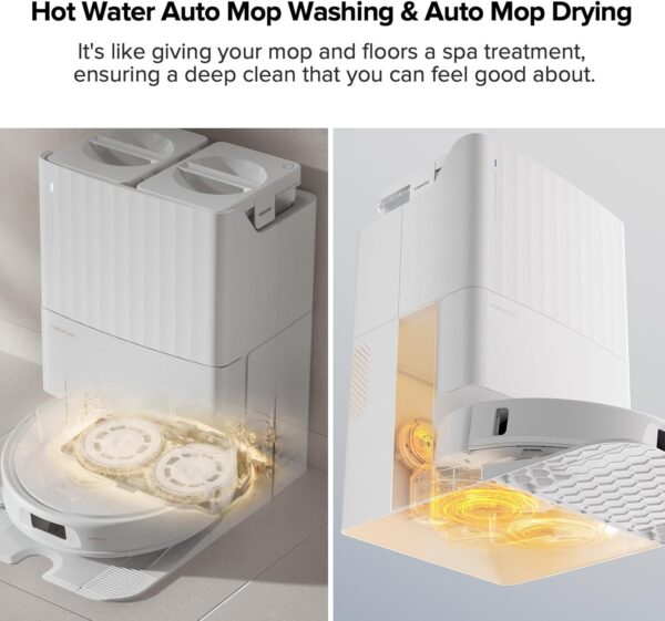 9ecb1876c95644ee97f848285095fe34 Qrevo Pro Robot Vacuum and Mop with FlexiArm Design Edge Mopping, Dynamic Hot Water Mop Washing and Auto Mop Drying, Intelligent Dirt Detection, 7,000 Pa Suction, Ideal for Carpets
