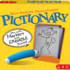Pictionary Board Game, Drawing Game for Kids, Adults & Game Night with Dry Erase Markers & Boards