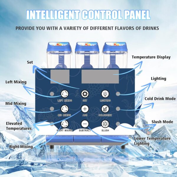 9f85b56b80c24ea29427fe86da7076be Commercial Slushy Machine - 1000W 30L Tanks Slush Maker Machine 304 Stainless Steel Commercial Margarita Machines Efficient Cooling the Ideal Slushie Maker for Bars Cafes Restaurants