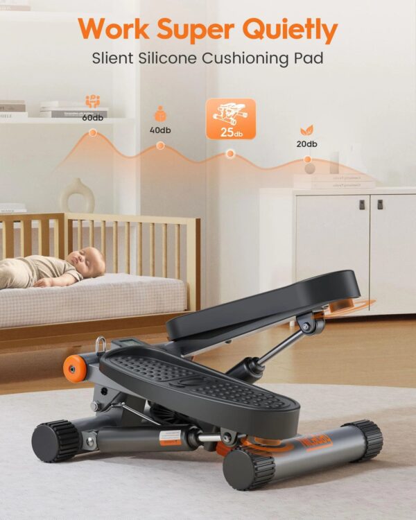 9faf18f478be4af0a3ffa49b07bea895 Niceday Mini Stair Stepper with Resistance Bands