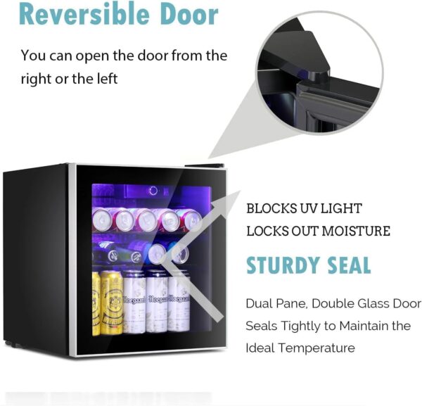 9feee06405874b8ba80591ad93f34fdb Antarctic Star Mini Fridge Cooler 60 Can Beverage Refrigerator