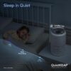 Air Purifier for Home Allergies Pets Hair in Bedroom & Standing Fan for Bedroom, 82ft CirculAir 120° Oscillating Fan