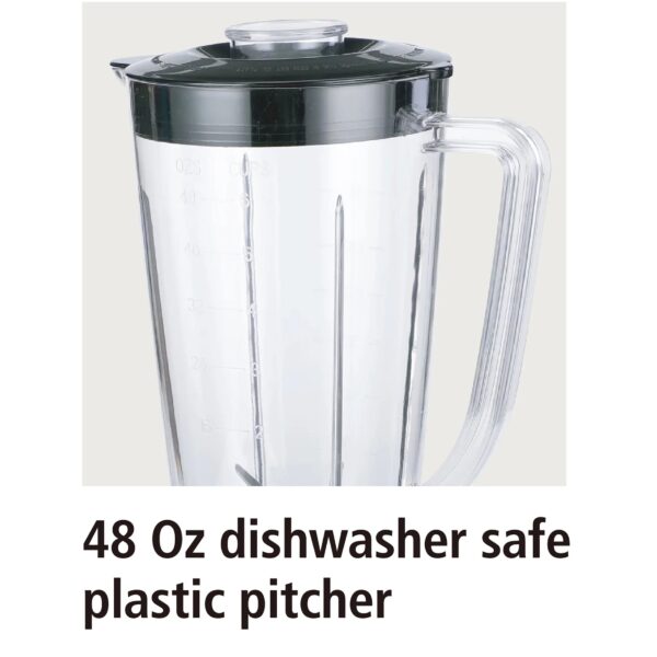 Mainstays 6 Speed Blender with 48 Ounce Jar, 360 Watt, Black, New