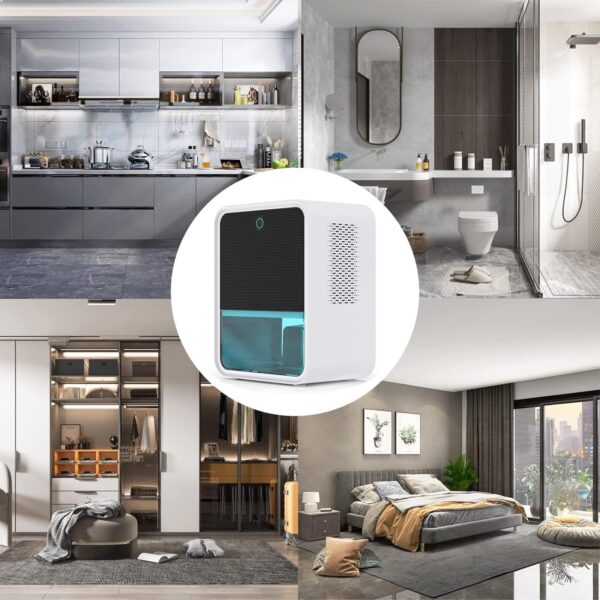 a15c455a9e2140a3b09667d5e2a5a25d Bedroom Dehumidifier 2.2L Water Tank with Hygrometer RGB LED Light