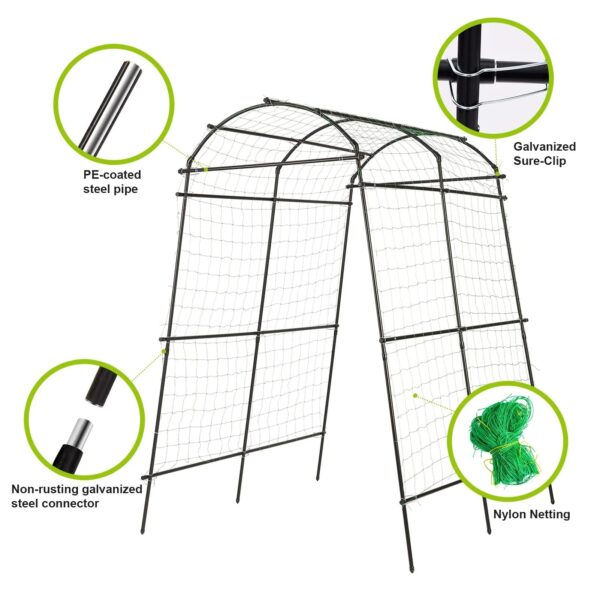 Lalahoni Garden Arch Trellis for Climbing Plants Outdoor