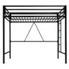 SHA CERLIN Junior Loft Bed Twin Size, Heavy Duty Twin Bed Frame