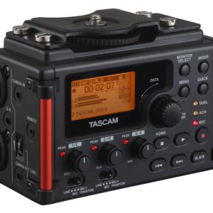 Tascam 4-Channel Linear PCM Audio Portable DSLR Film Recorder/Mixer DR-60DmkII