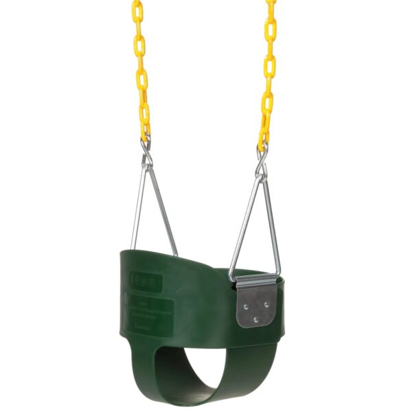 Eastern Jungle Gym Heavy Duty High Back Toddler Bucket Swing Seat, Green