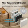 Air Purifiers for Home Up to 1,748ft², True HEPA Filter for Smoke, Allergies, Pet Dander, Odor, Air Quality Monitor, Auto&Eco Mode, Timer, Filter Indicator, 3yr Warranty, 200M, Black