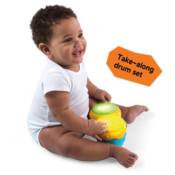 Baby Einstein Neighborhood Symphony Activity Infant Jumper with Take-Along Drum Set, Unisex