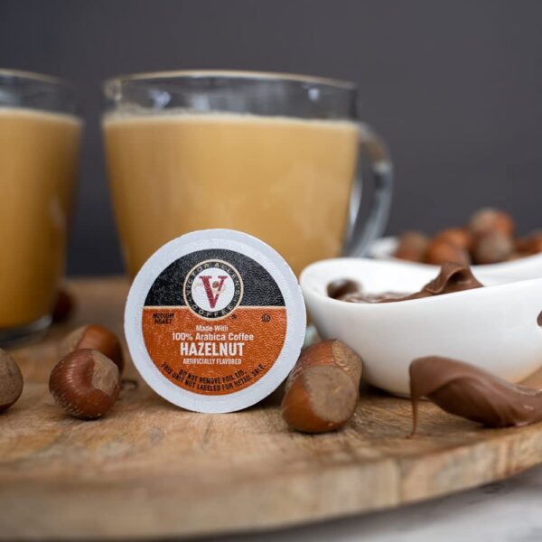 a2b32040e6ef426aab5a2b340686a8ff Victor Allen’s Coffee Hazelnut Blend Medium Roast, 80 K-Cup Pods, Flavored Arabica for Keurig Brewers