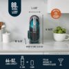 SLUSHi with RapidChill Technology, 88 oz. Frozen Drink & Slushie Machine, 5 Preset Programs, Margaritas, Frappés, and More, Premium Accents, Black, FS301