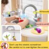 Children's small land play kitchen, wooden children's play kitchen toy set
