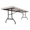 Lifetime 8 Foot Rectangle Folding Table, Indoor/Outdoor Commercial Grade, Almond (22984)