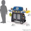 Step2 Sizzle & Smoke BBQ Grill Kids Playset, Indoor/Outdoor Kitchenette, Interactive Play with Sounds, Made of Durable Plastic, Includes 15 Piece Toy Accessories, For Toddlers 3+ Years Old