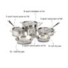 All-Clad D3 Stainless 3-ply Bonded Cookware Set, 10 piece Set